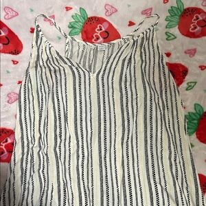 Old Navy Camisole with Black and Yellow Stripes